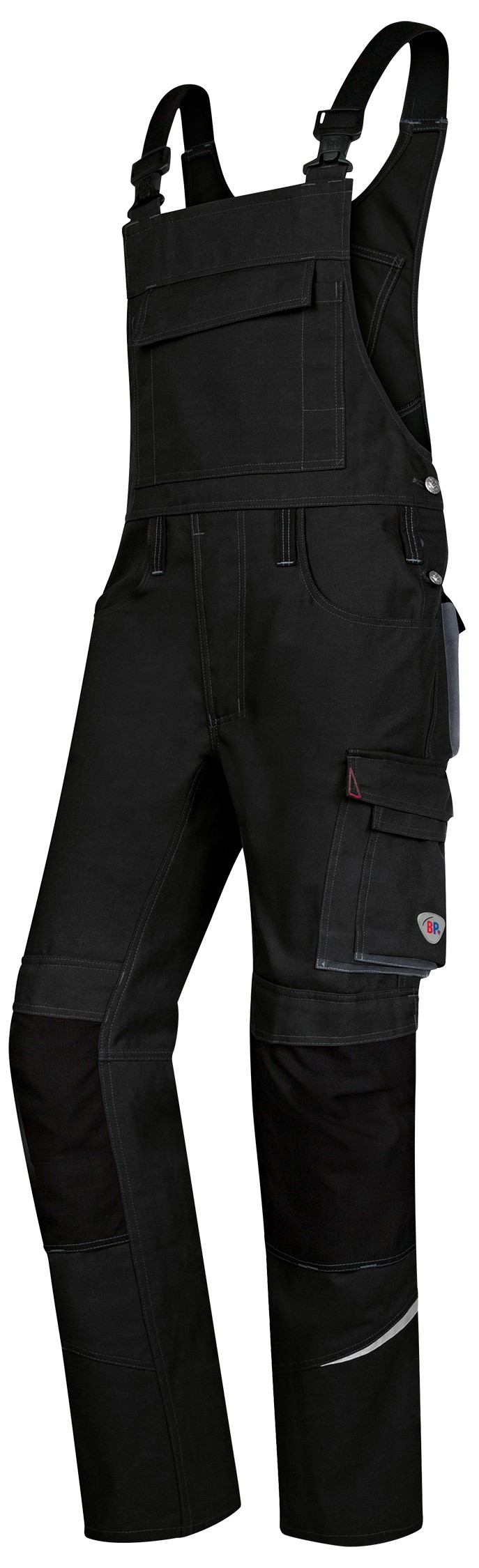 BP 1804-720 Komfort-Latzhose mit Reflexelementen und Kniepolstertaschen Comfort Plus