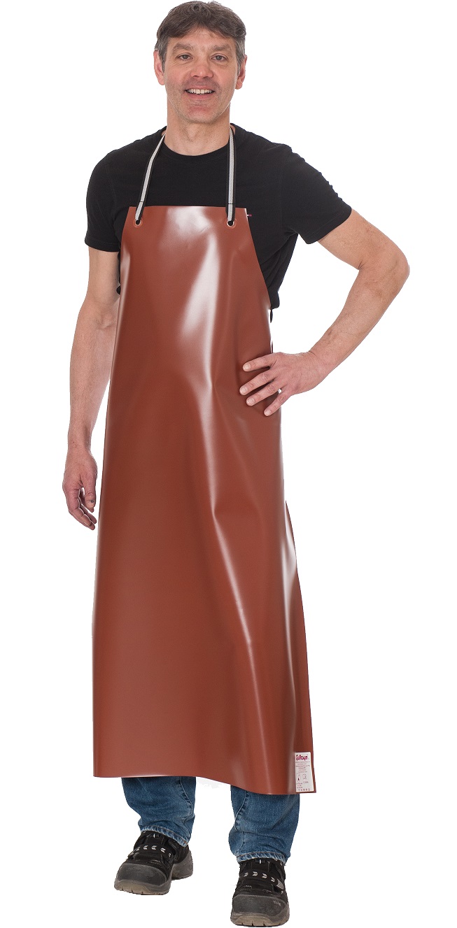 Guttasyn PVC Schürze rostbraun MB 15/12 rbr Maße 100x120 cm Stärke 0,4 mm