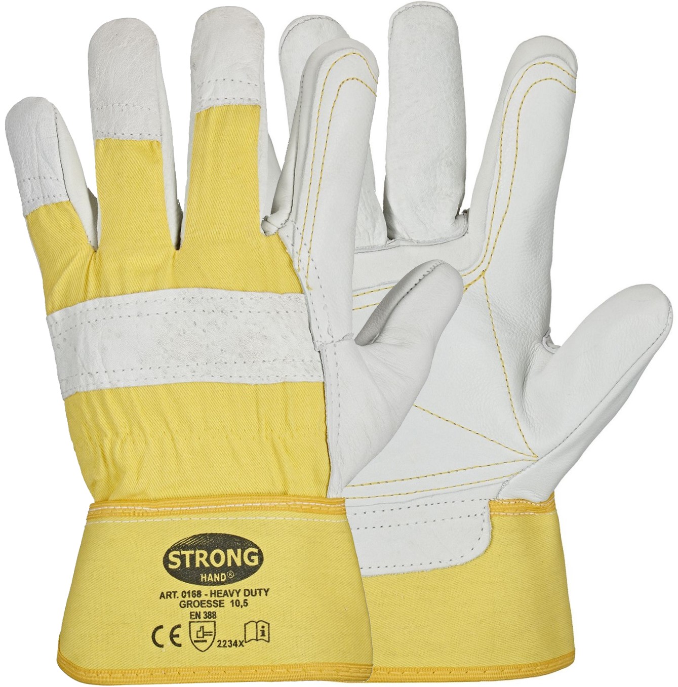 heavy-duty-0168 Stronghand 0168 Heavy Duty cowhide full leather protective gloves