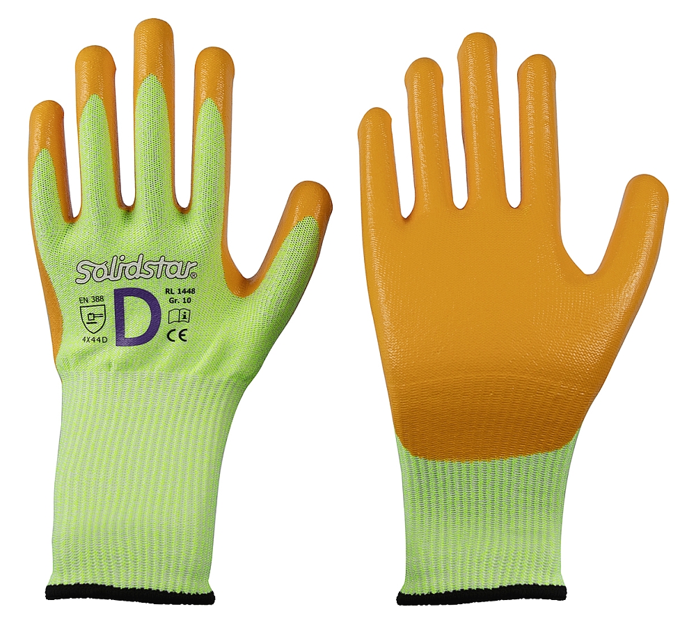 001448 Solidstar 1448 Cut-resistant gloves with nitrile coating Level 5