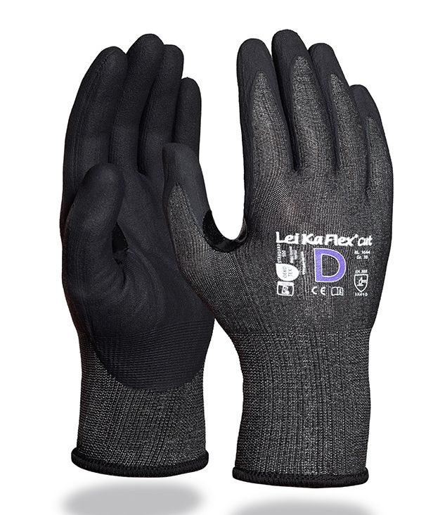 LeiKaFlex 1644 Nitrilschaum-Schnittschutzhandschuhe Level D