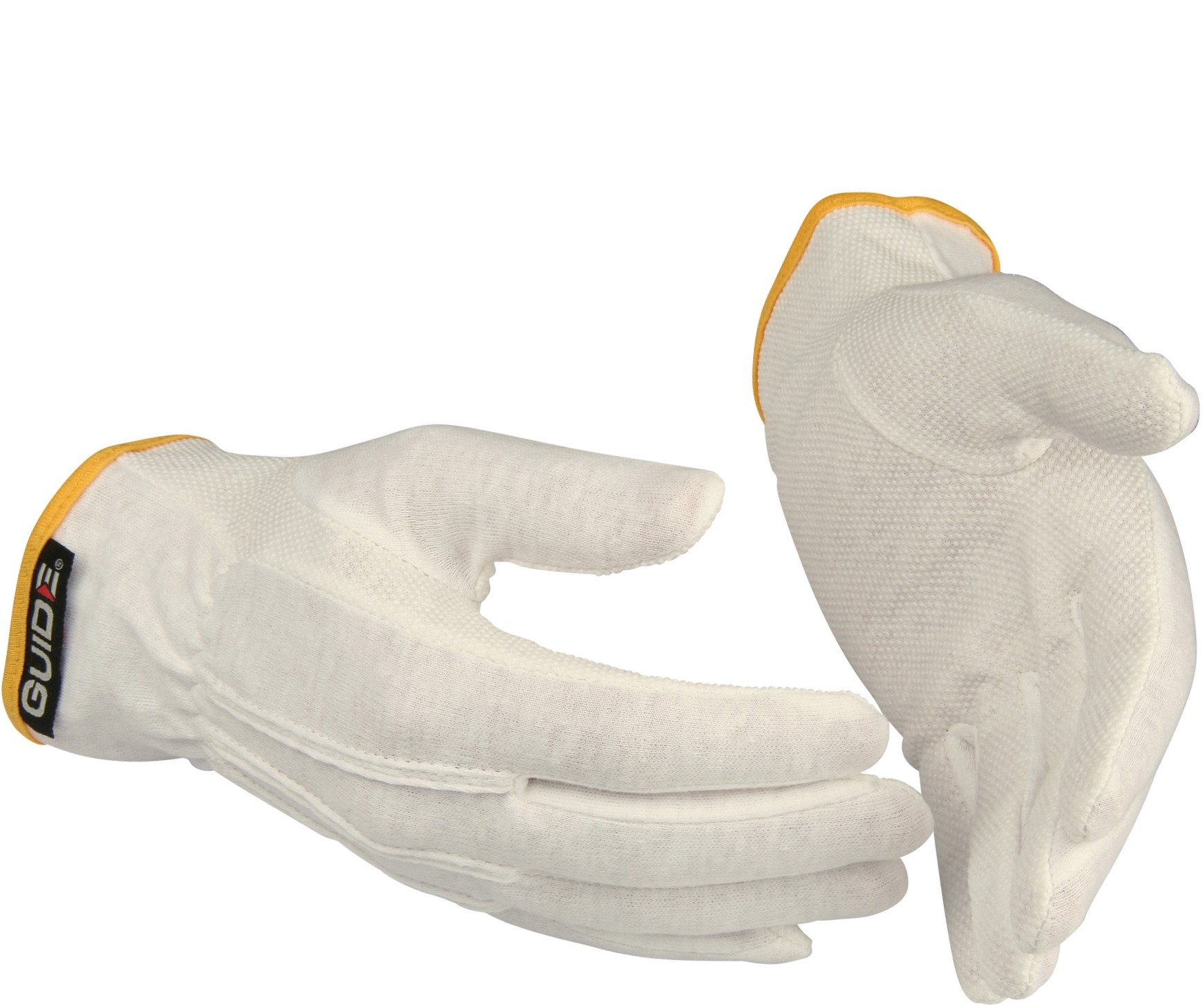 Guide 549 Cotton protective gloves with PVC studs