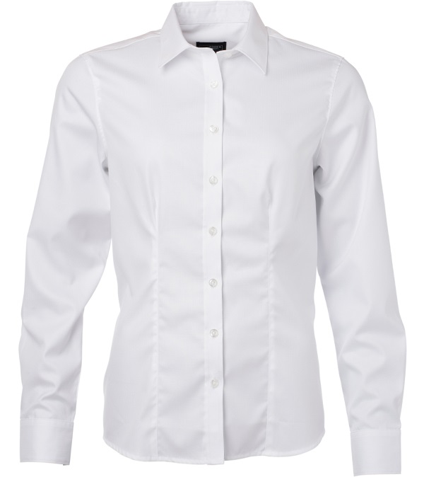 James & Nicholson JN689 Damen Herringbone Bluse in 2 Farben
