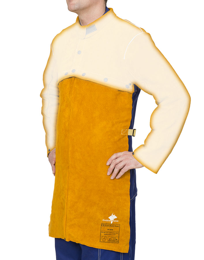 Weldas Golden Brown 44-28 Cowhide Welding Apron