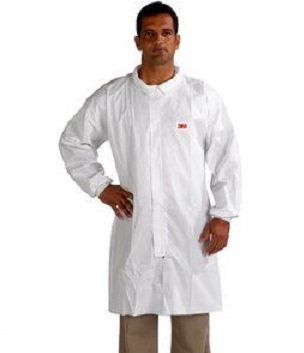 3m-lab-coat-4440-front 3M Disposable coat 4440, type 5/6, white