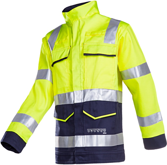 Sioen Vendat 010VA2PFB Multinorm warning protection jacket