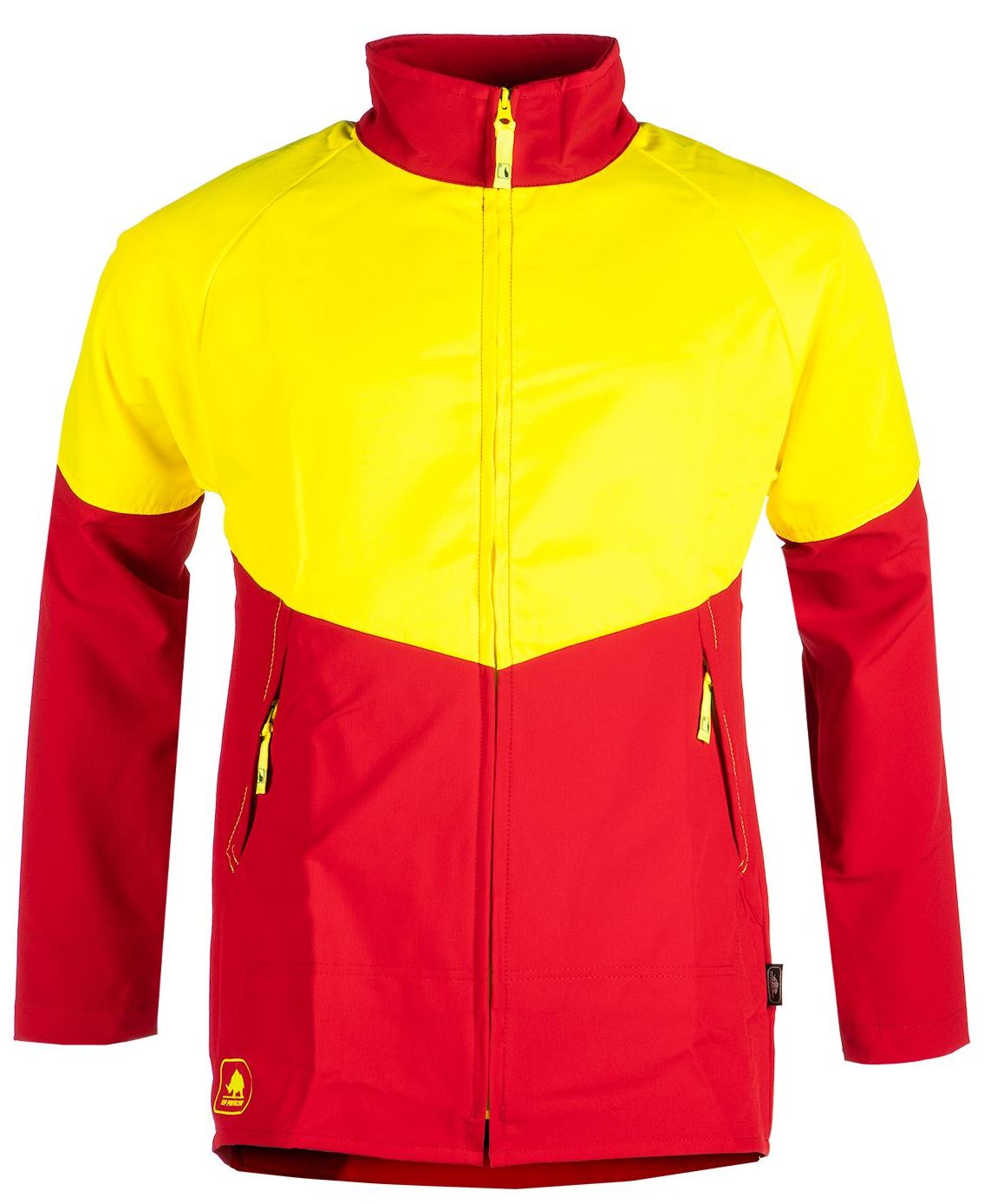 1XSK_907_NA_PT3_FR SIP Protection 1XSK Work Jacket bright yellow-red