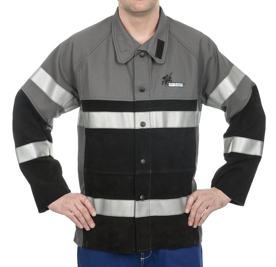 38-4355-front-879-x-850-lr-jpg Weldas Arc Knight® 38-4355 Wear Welding Jacket with Split Leather Reinforcement