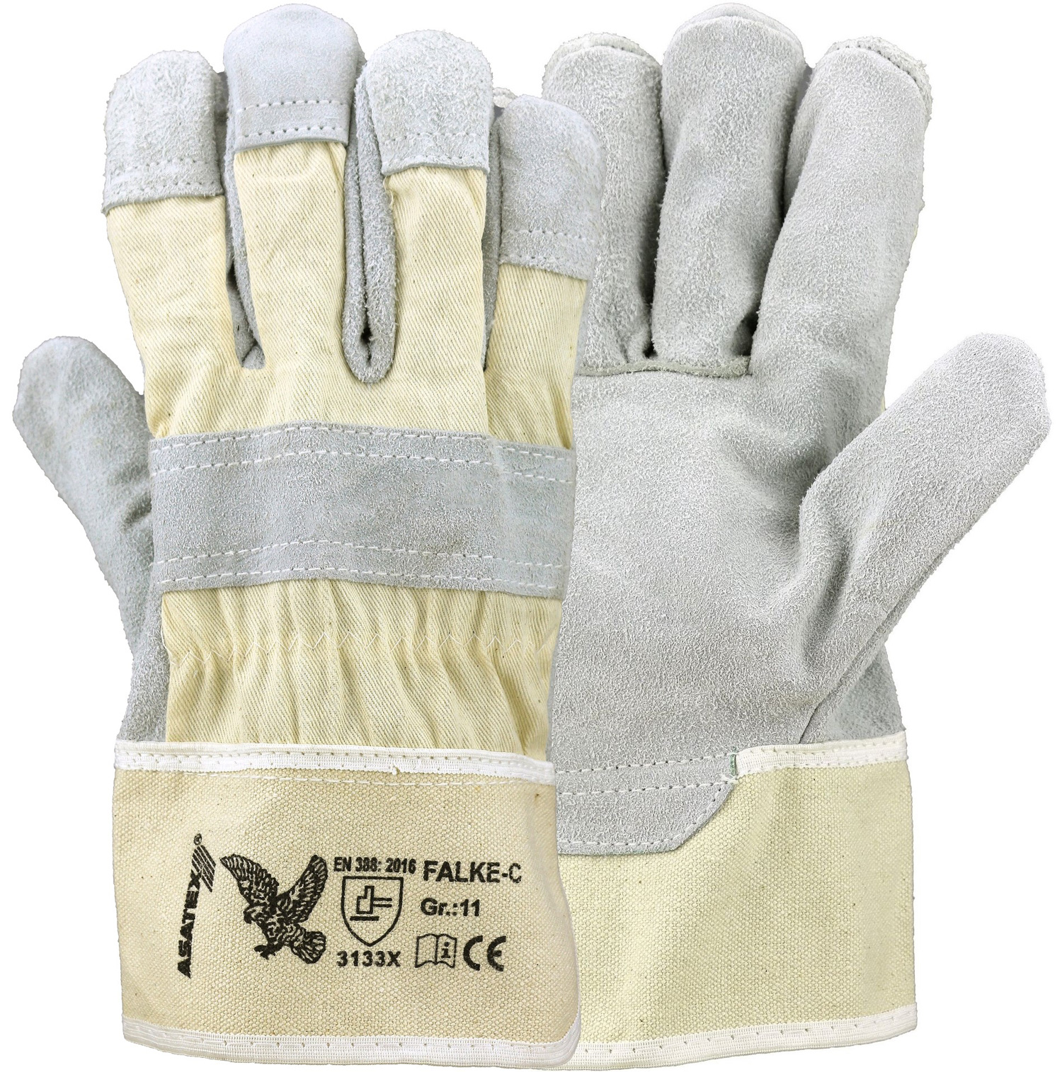 asatex-falke-c FALKE-C cow split leather protective gloves