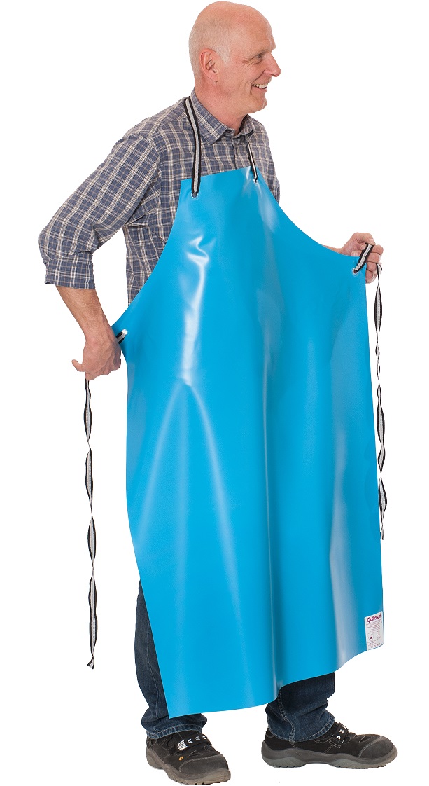 Guttasyn-Sch-rze-M3-blau Guttasyn PVC apron blue M 3/12 bl Dimensions 90x120 cm Thickness 0,3 mm