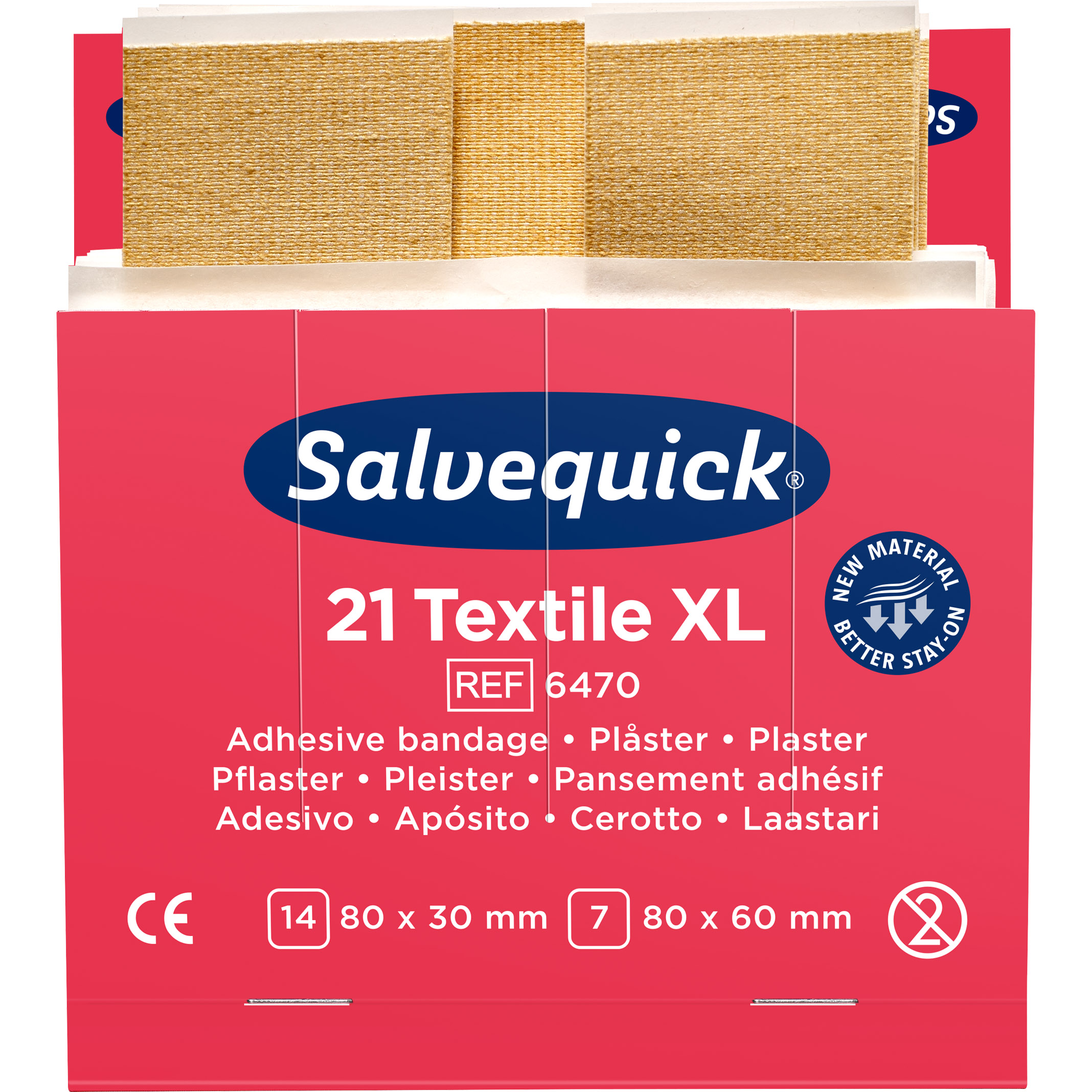 6470-1 Salvequick 6470 Textilpflaster, Extragross
