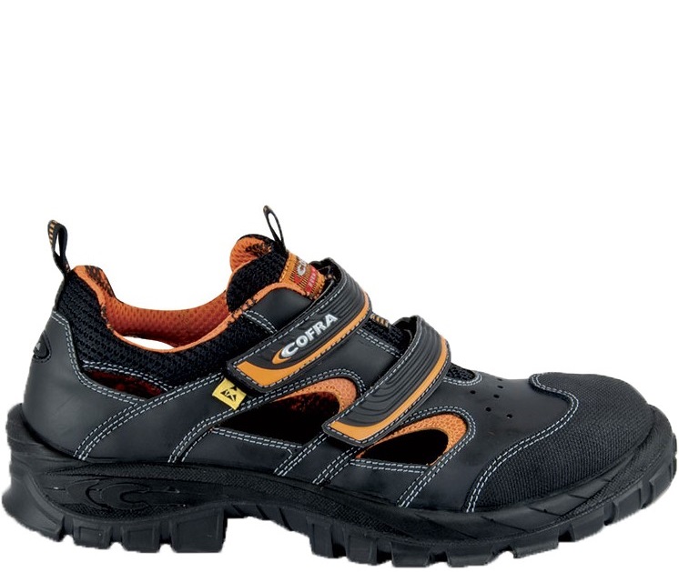 COFRA Sandals VITHAR S1 P ESD SRC black-orange