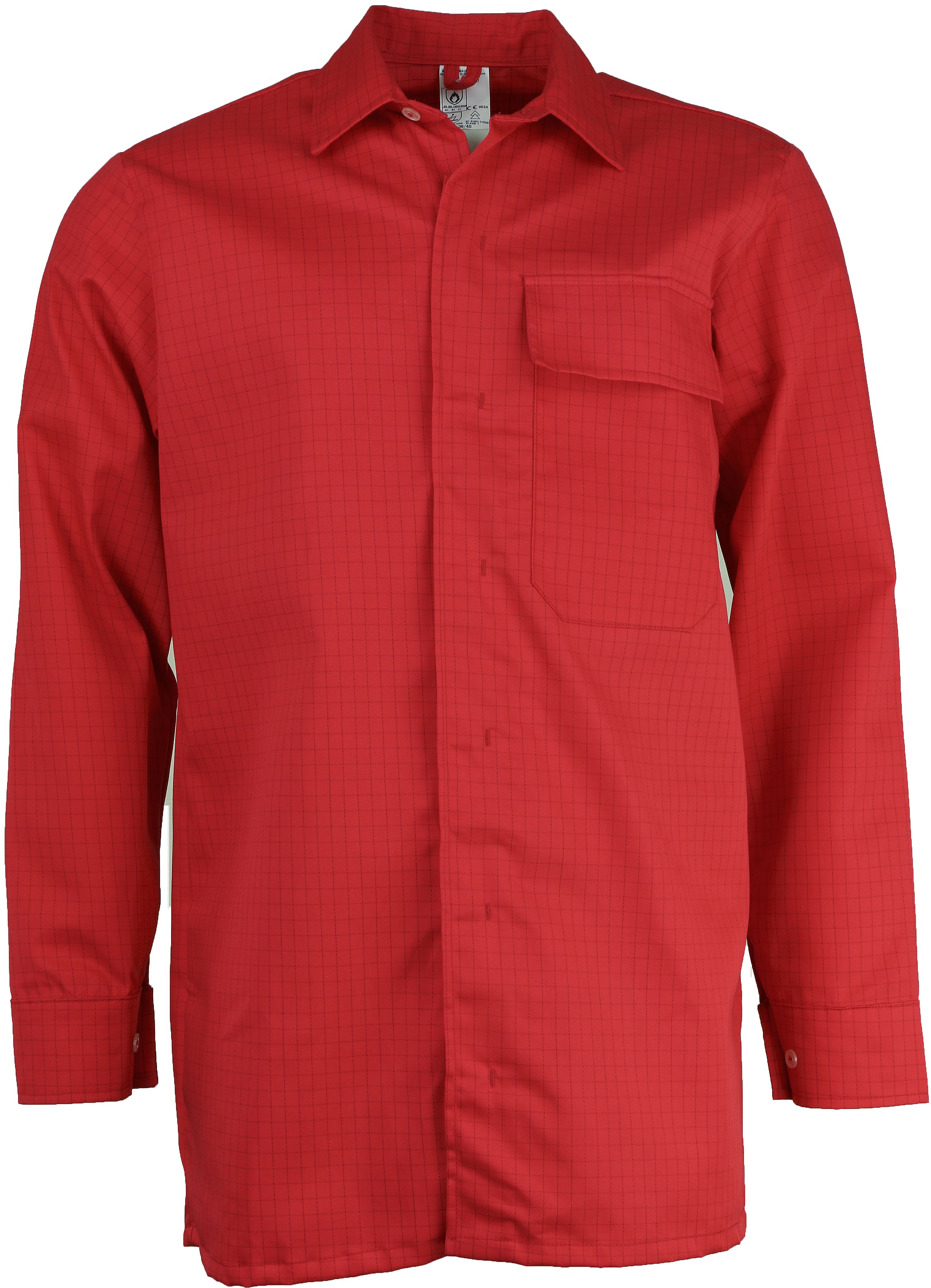 dahe12n_1 Asatex DAHE12N flame protection shirt red