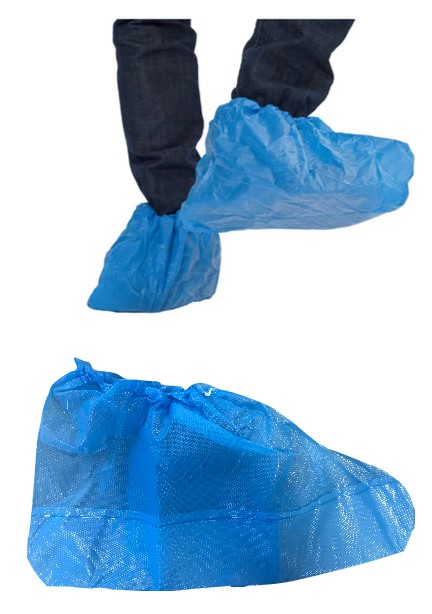 1vnVK20qCUtfmT 3S overshoe made of PE film 25 cm blue