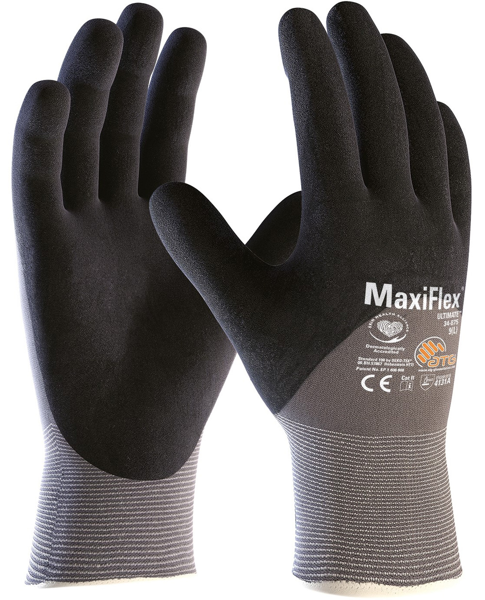 ATG MaxiFlex Ultimate 34-875 assembly gloves 3/4 coated