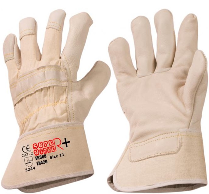 kc-100390plus-7-1 Super Worker PLUS cowhide full leather gloves