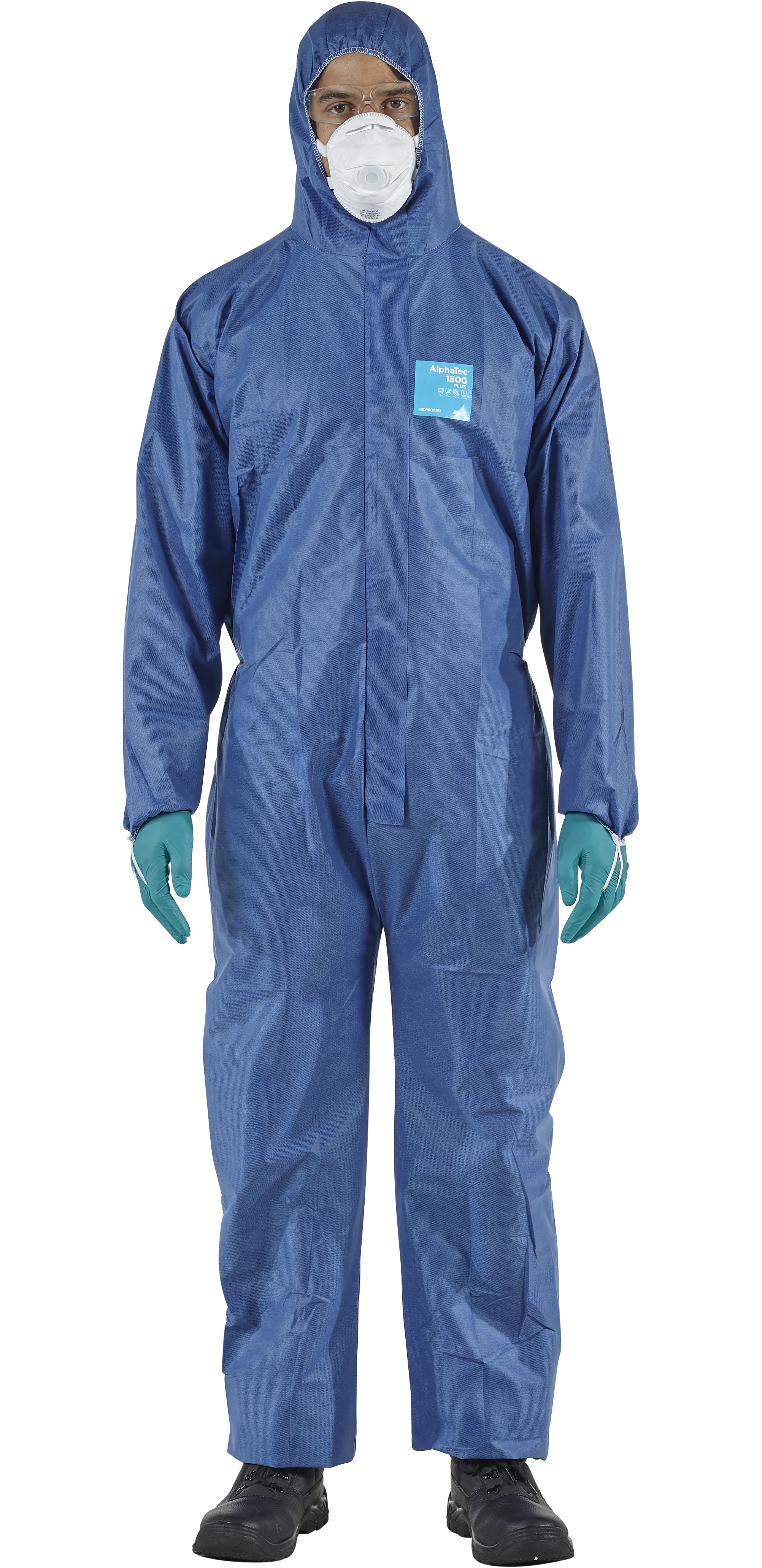 Microgard / AlphaTec 1500 Plus Overall with hood model 111 dark blue