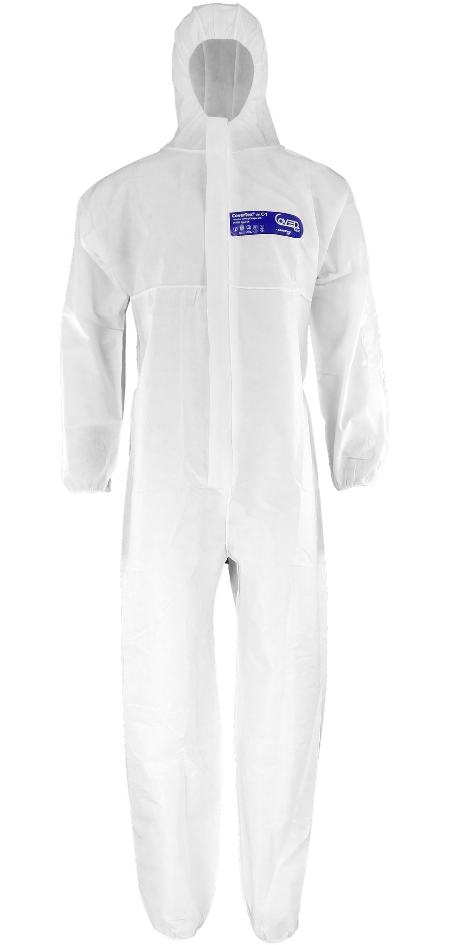 CoverTex C-1 Chemikalienschutzoverall (SMMS) Kat. III Typ 5 + 6 weiß