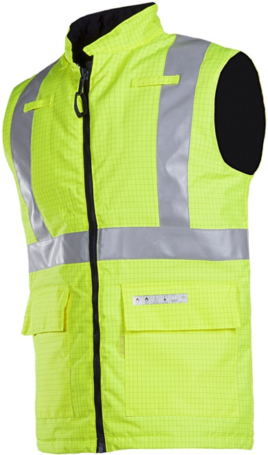 Sioen Sidney 9387N3EF3 Multinorm high visibility quilted vest