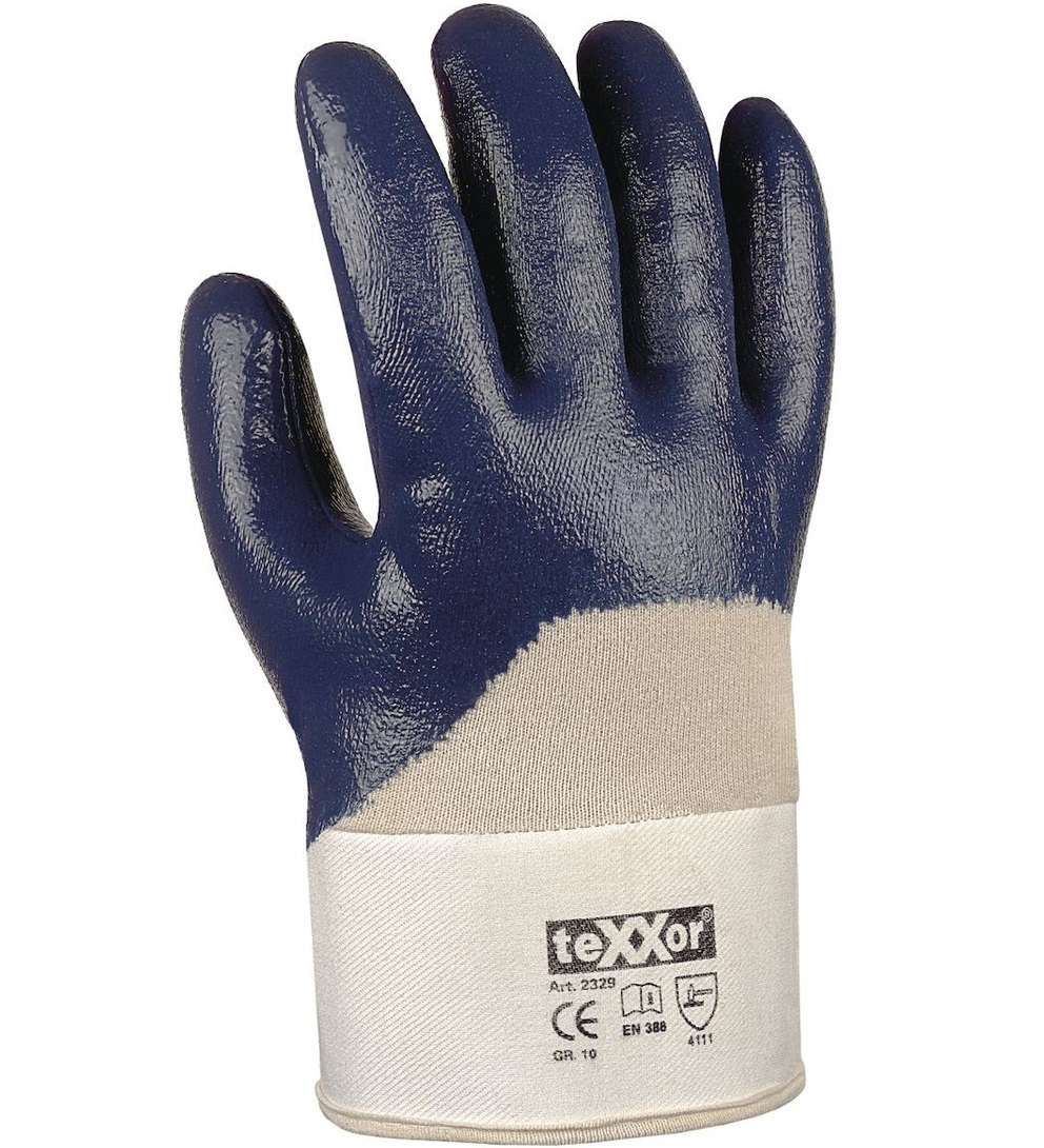 texxor 2329 Nitril-Universalhandschuhe blau mit Stulpe | 8 | BI-2329-8 texxor 2329 Nitril-Universalhandschuhe blau mit Stulpe | 8 | BI-2329-8