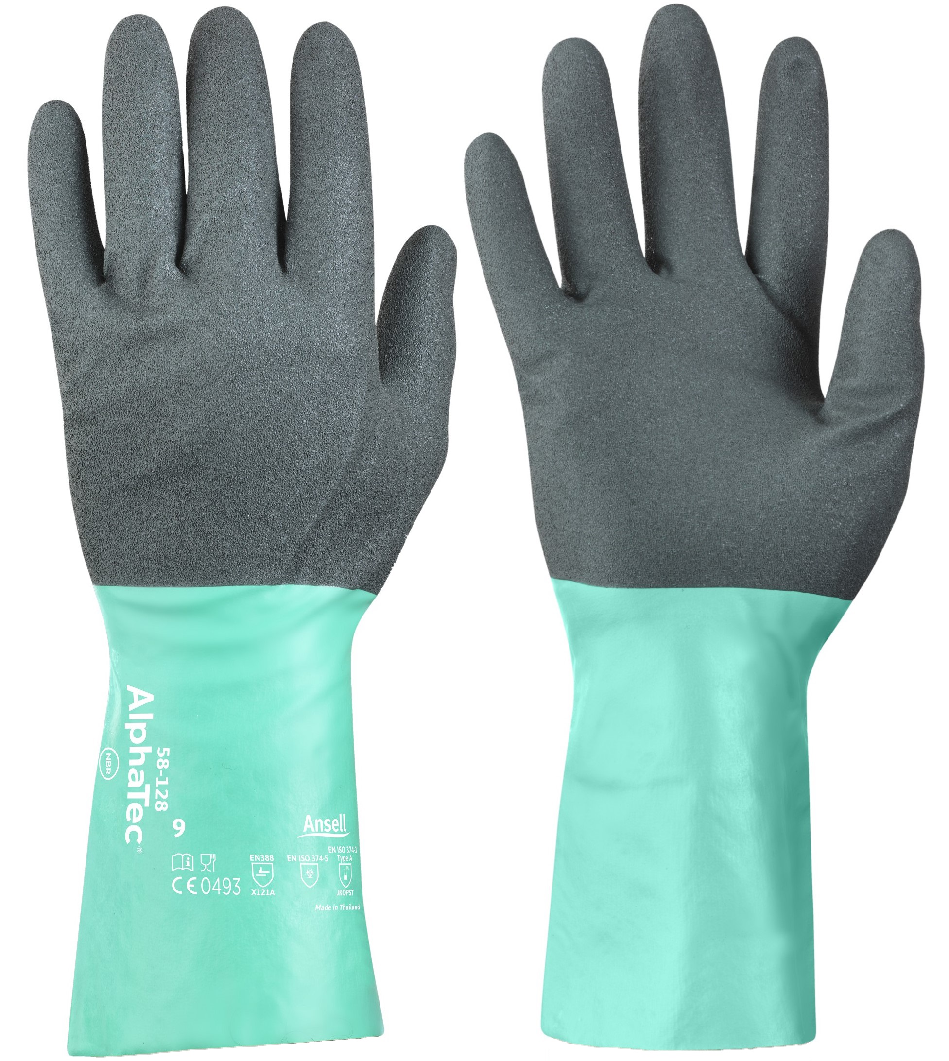 58-128Obvec2DC8lbCq Ansell Alpha-Tec 58-128 Chemical protective gloves
