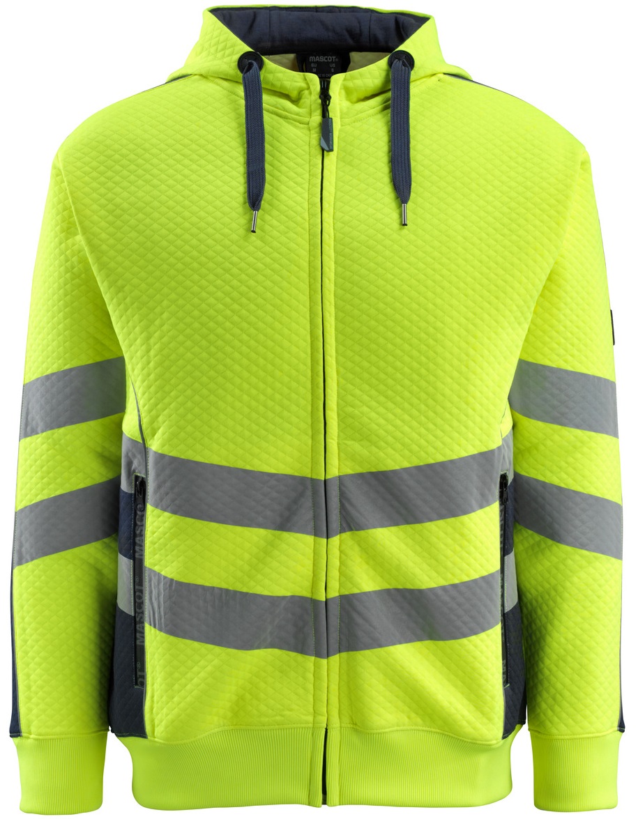 Mascot CORBY 50138-932 Warnschutz-Kapuzensweatshirt mit Reißverschluss