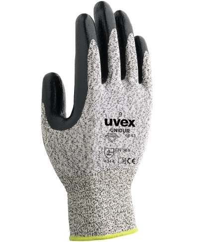 uvex 60314 unidur 6643 Nitril-Schnittschutzhandschuhe Level B