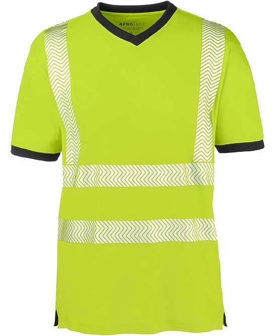 4 Protect 3431 MIAMI high-visibility T-shirt bright yellow-grey
