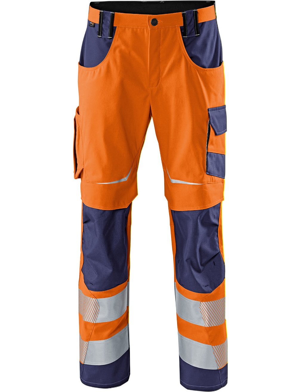 leuchtorange-dunkelblau