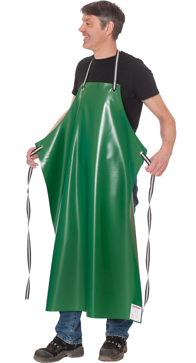 Guttasyn PVC Schürze grün M 3/12 Maße 90x120 cm Stärke 0,3 mm