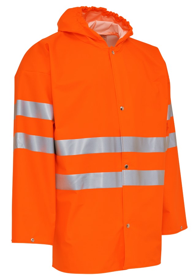 1DNrHL4abL4PSo ELKA Rainwear 079800R PU visible Regenjacke mit Reflexstreifen