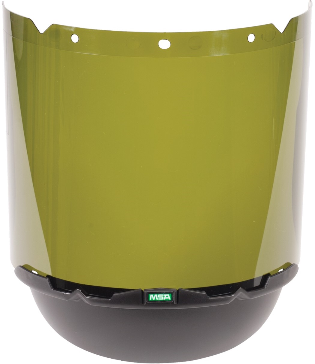 V-Gard_Visor_molded_Shade-3-IR_10115860_with-chin-protector-standard_10115827 MSA Auer 10115860 Injection moulding sight PC 1,8 mm, tint 3, 203 mm