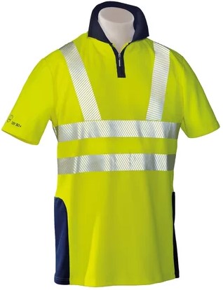 HB7SyKPn4ArrRQfe HB VISION BASIC high-visibility polo shirt short-sleeved 04025 80009 002