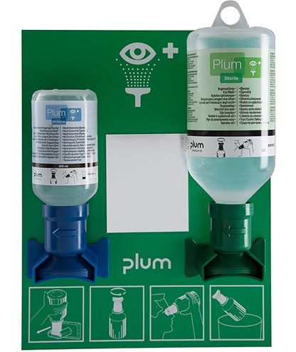 Plum 4770 Eye Emergency Unit with 200 ml ph Neutral and 500 ml Eye Rinse