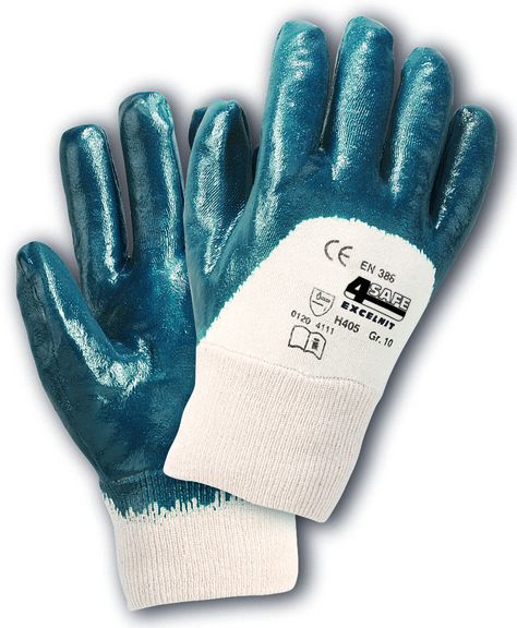 h405 4Safe H405 Excelnit nitrile gloves blue partly coated