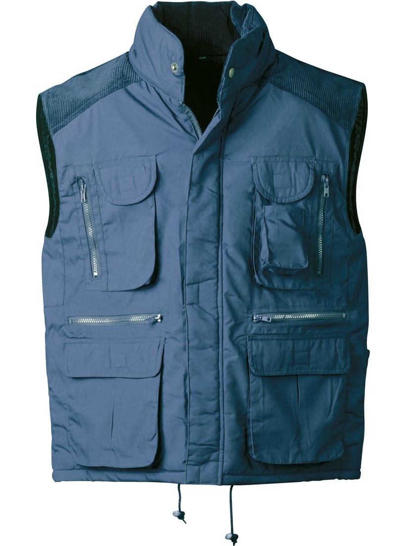 Craftland 1853 REINDORF Vest with corduroy marine