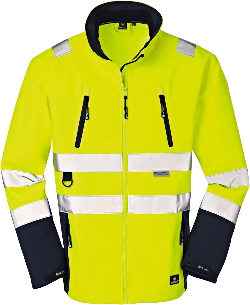 3476UVaS6Nl2ZQM78 4 Protect PITTSBURGH 3471 Warning protection softshell jacket light orange marine