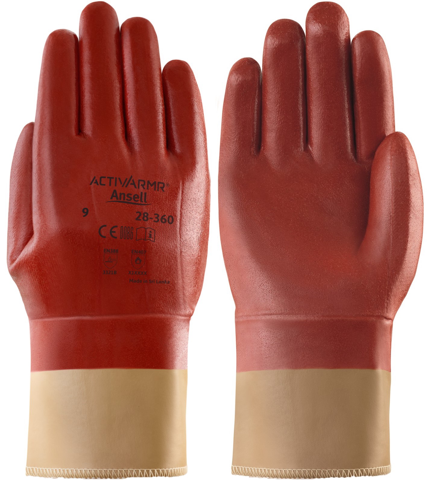 Ansell ActivArmr 28-360 Nitrile Cut Protection Gloves Level B