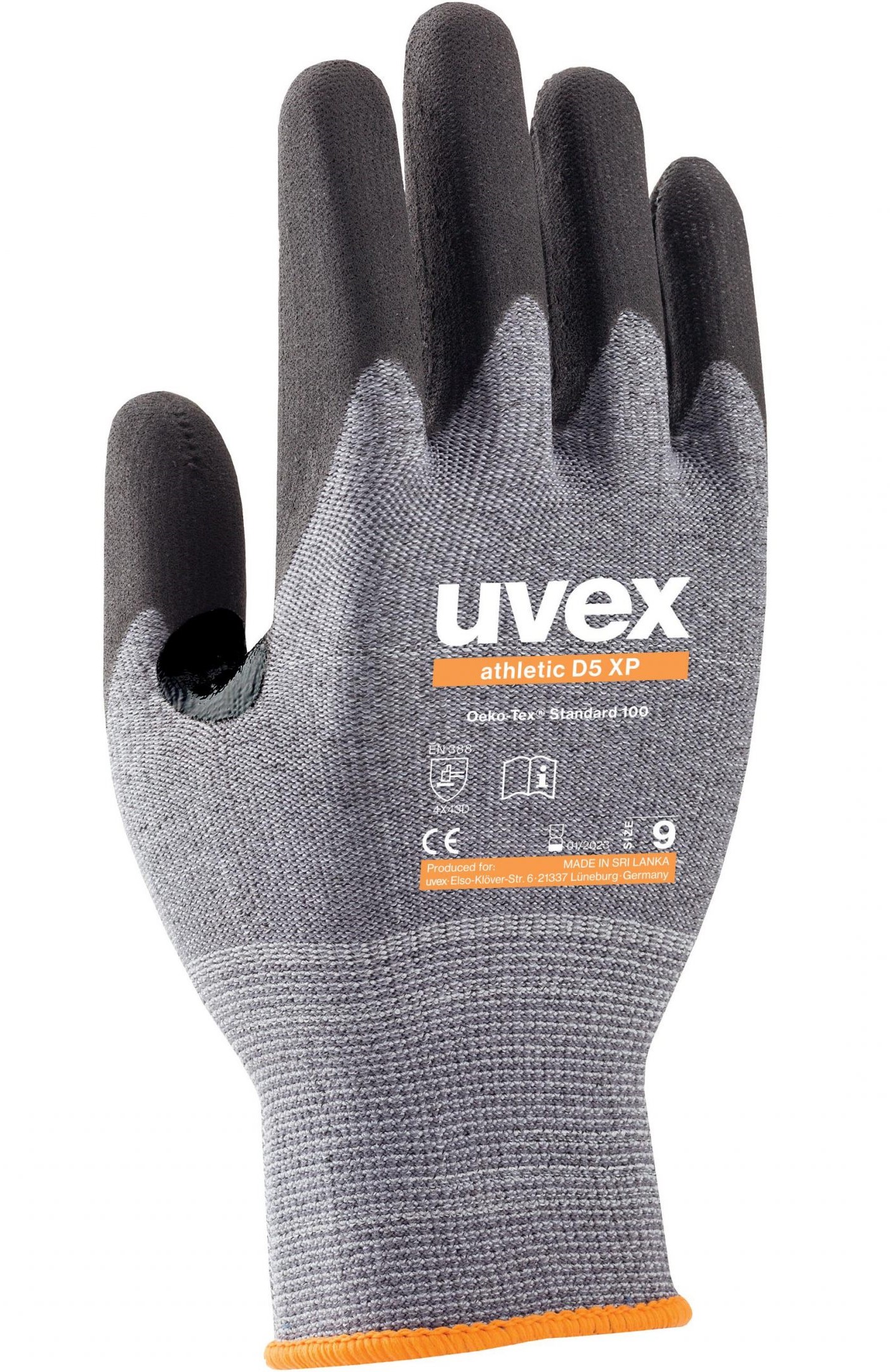 uvex 60030 athletic D5 XP cut protection gloves level D