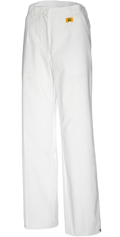 2010-180-2 ESD men waistband trousers white 180g/m²