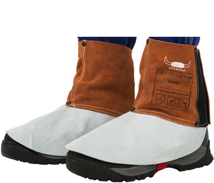 140617-44-7106-front-596x425-lr-jpg-3 Weldas Lava Brown 44-7106 Cow Split Leather Welding Protection Gaiters