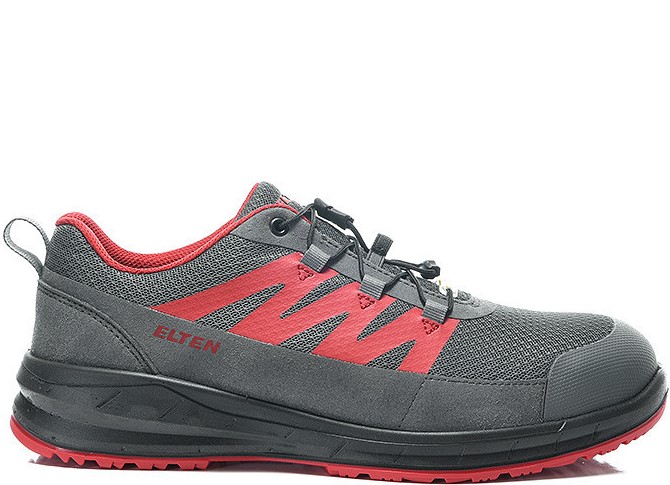6a Elten MARTEN XXSports grey-red Low 728160 Safety shoes ESD S1