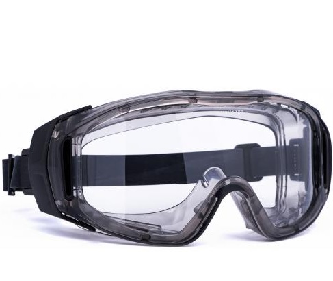 9552255-2 Infield Gondor Chem 9552255 Full view goggles black clear