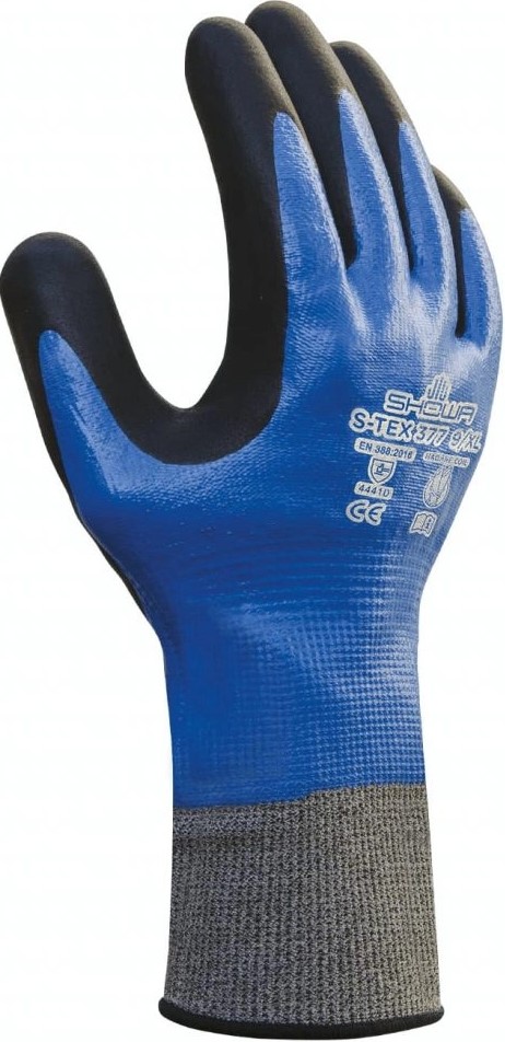 stex377 SHOWA S-Tex 377 nitrile cut protection gloves level D