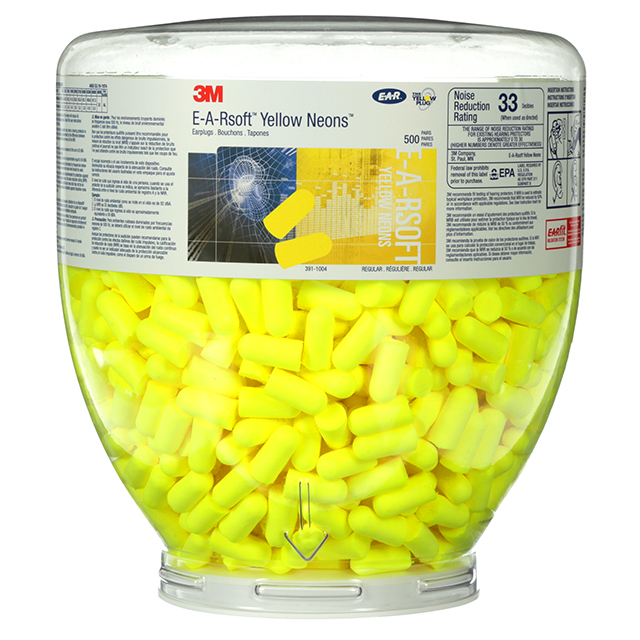 1325184400 3M E-A-R PD01002 Soft Yellow Neons Refill Attachment for One-Touch Dispenser