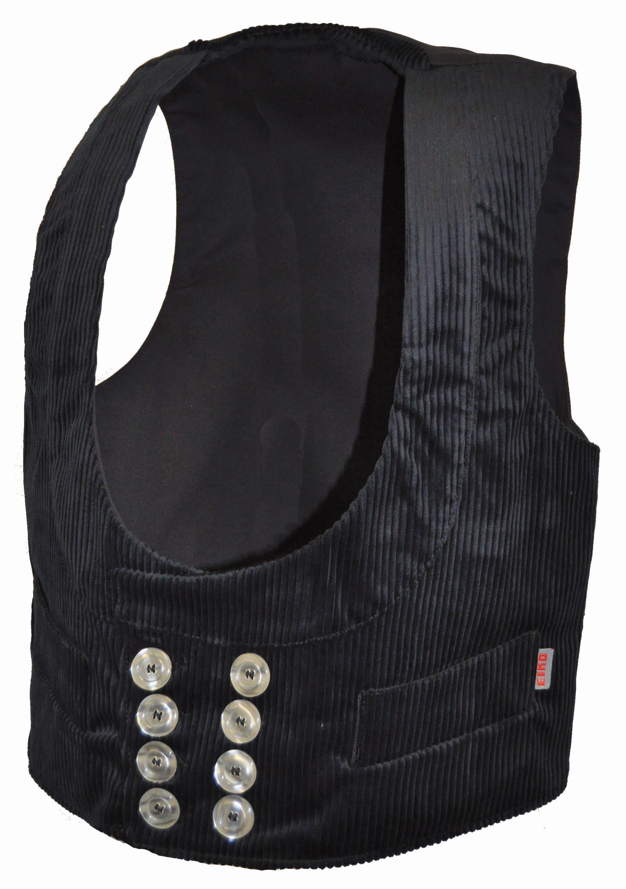 eiko3earCN9eQChKcG Eiko Inn Trenkercord shawl collar guild vest black