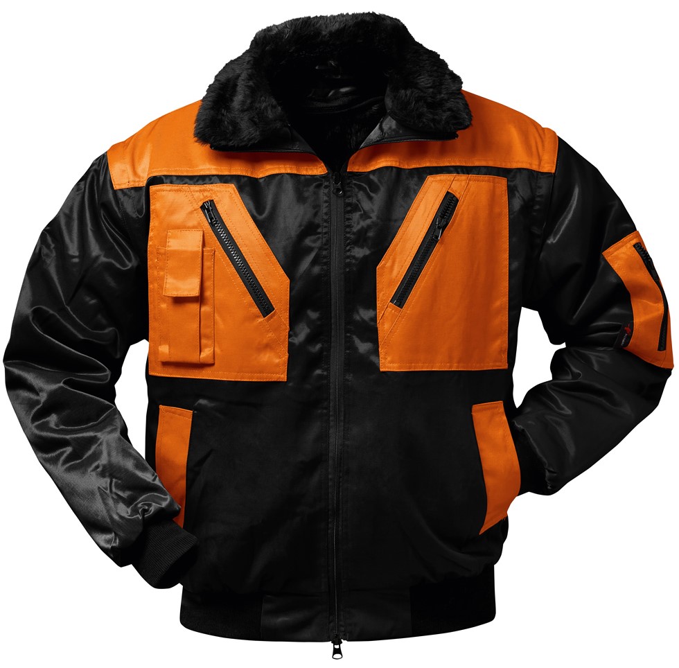 15oUgXl34rSKDb Norway Oslo 23628 pilot jacket black-orange
