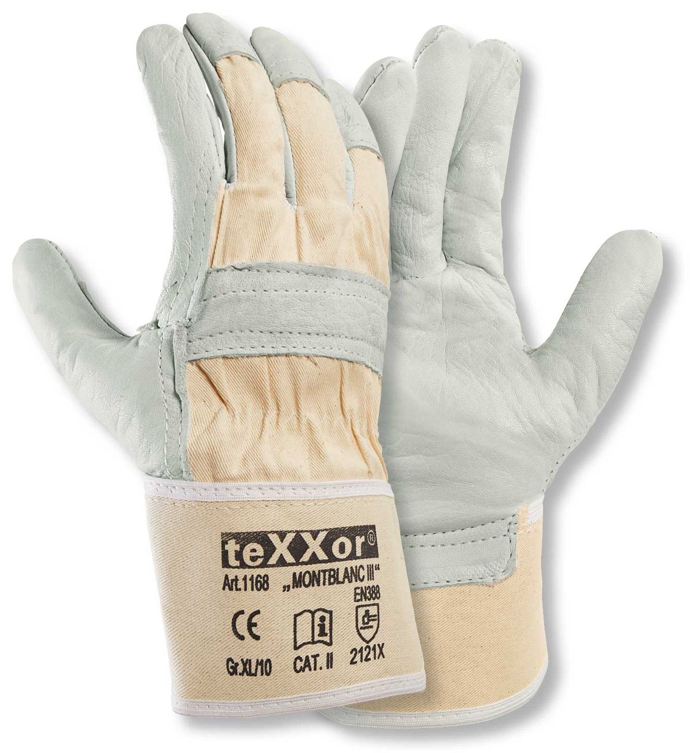 texxor 1168 Montblanc-III cowhide full leather gloves