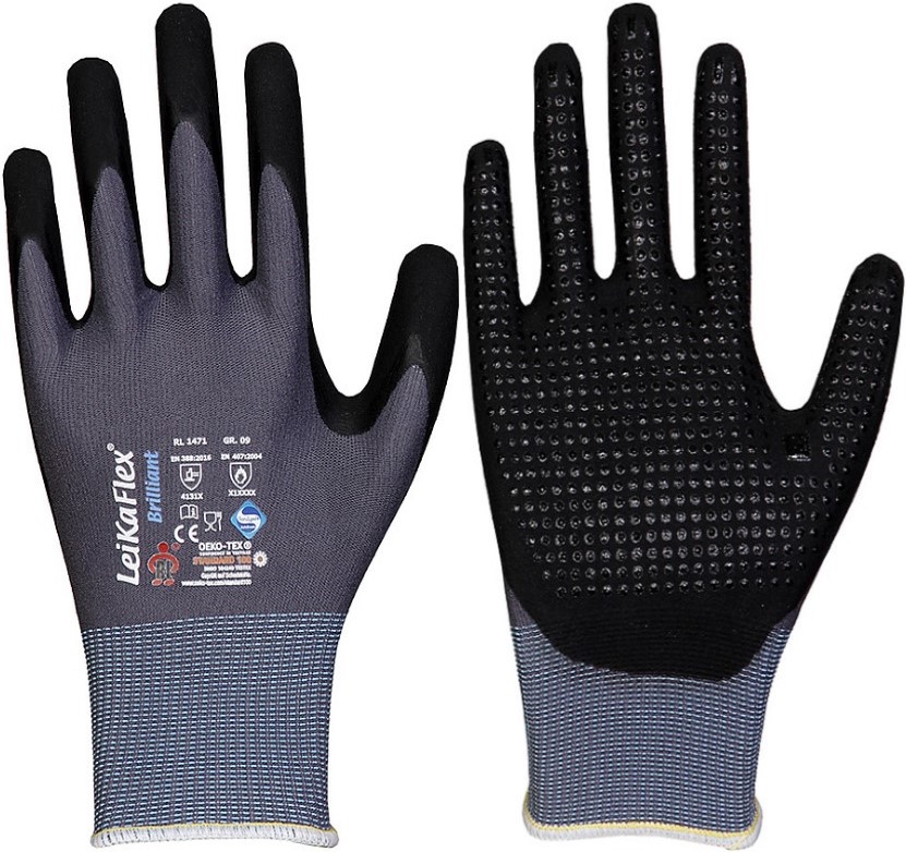 LeiKaFlex 1471 Brilliant NFT protective gloves with knobs