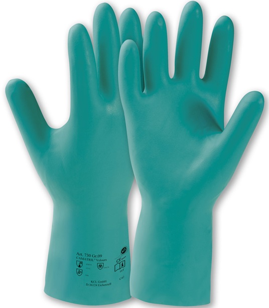 boe-730-1 KCL Camatril 730 Nitrile chemical protective gloves